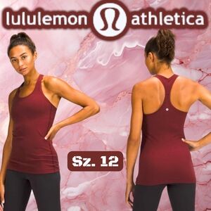 Lululemon Cool Racerback II Tank Top Raspberry NO TAG Approximately Sz12